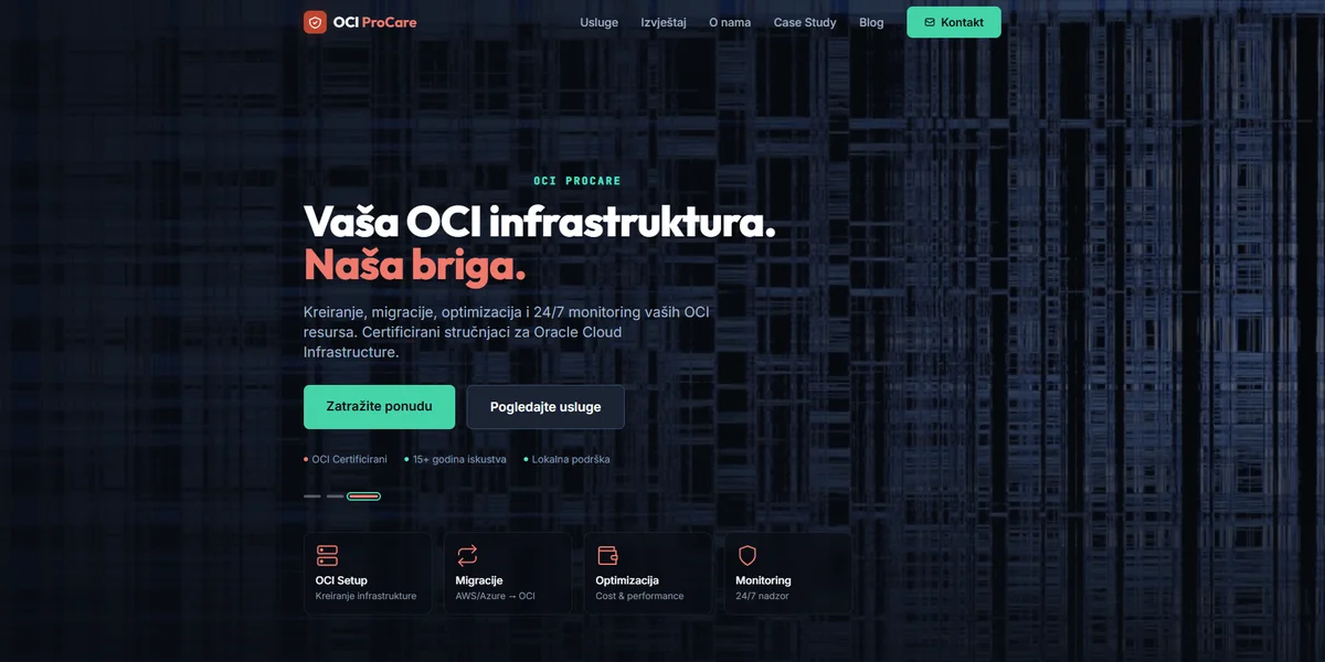 OCI ProCare - Cloud monitoring